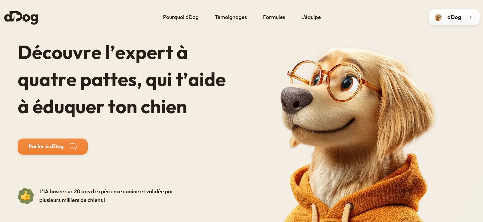 dDog : l'intelligence artificielle au service de l'éducation canine