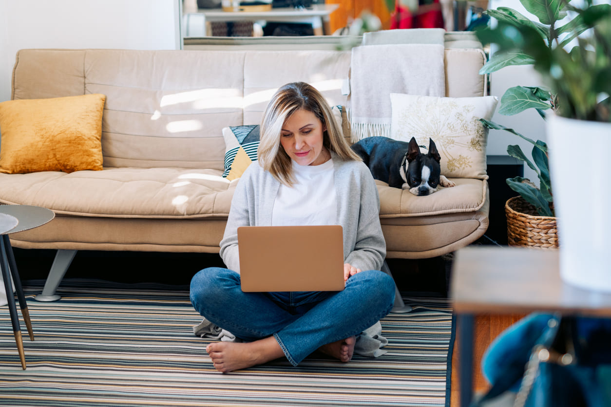 chien reniflant une boite à odeurs pendant un exercice de recherche utilitaire.