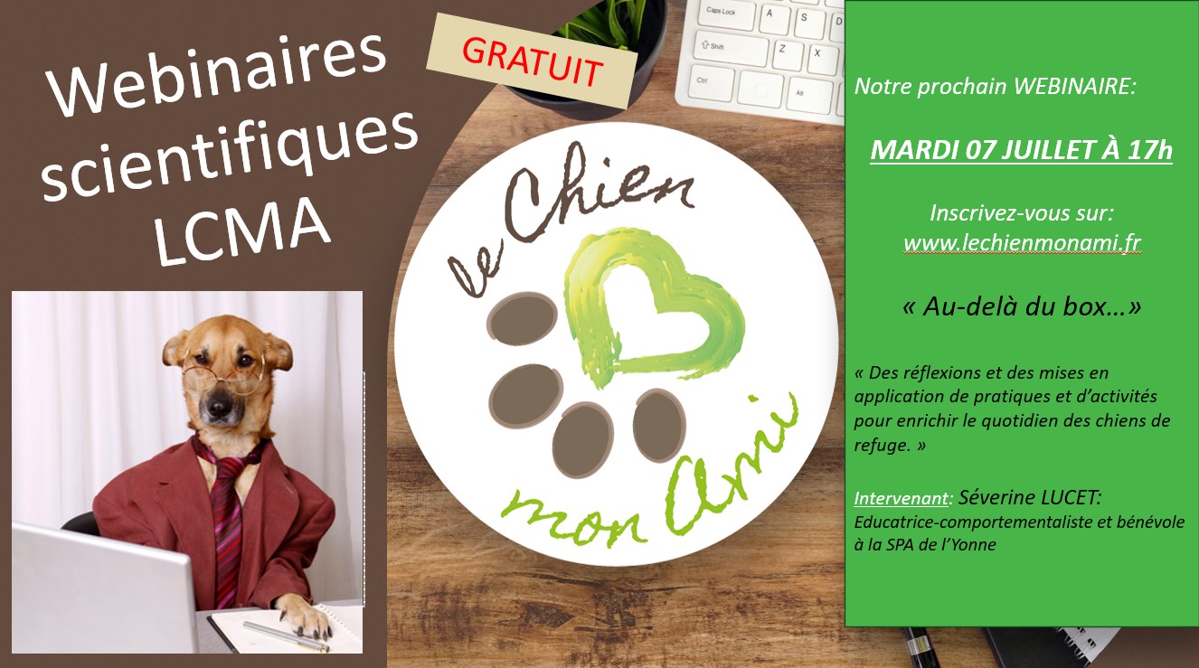 Webinaire LCMA mai 2026 : Olfaction canine : comment bien l'utiliser et éviter les pièges ?